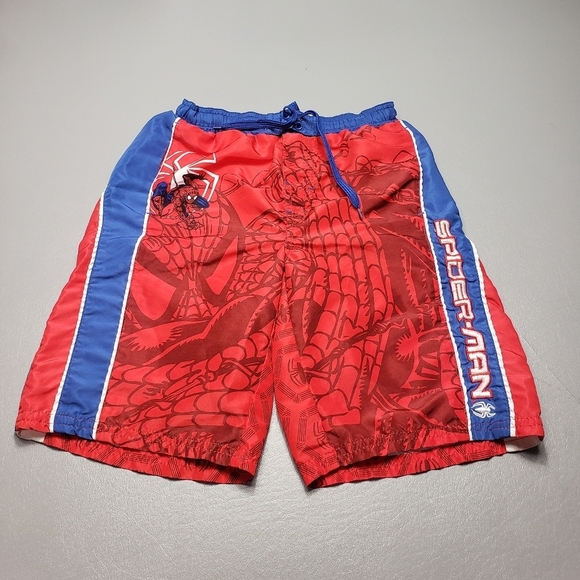 3/$15 the amazing spiderman boys size medium 8-10 swim shorts - Picture 1 of 8